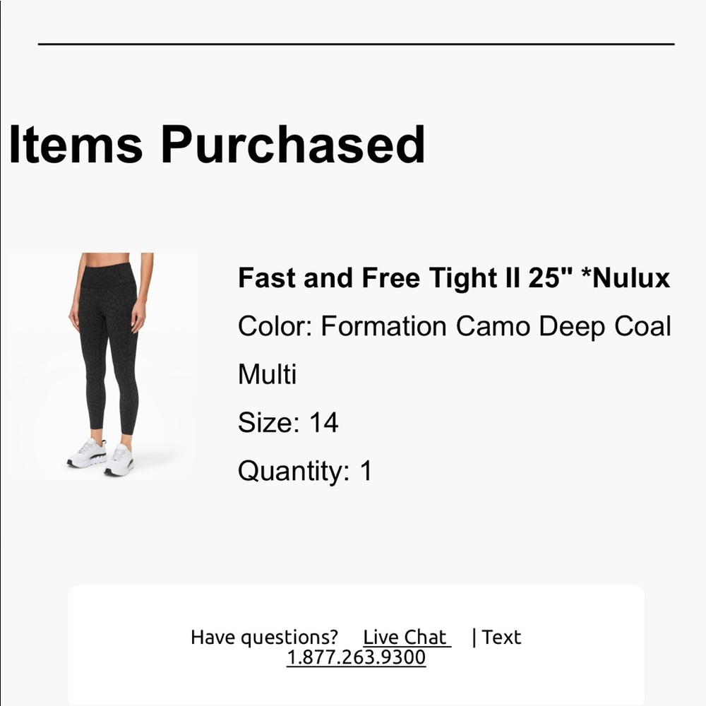 Lululemon fast and free